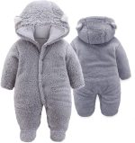 XMWEALTHY Unisex Baby Clothes Winter Coats Cute Newborn Infant Jumpsuit Snowsuit Bodysuits Registry for Baby Essentials Stuff